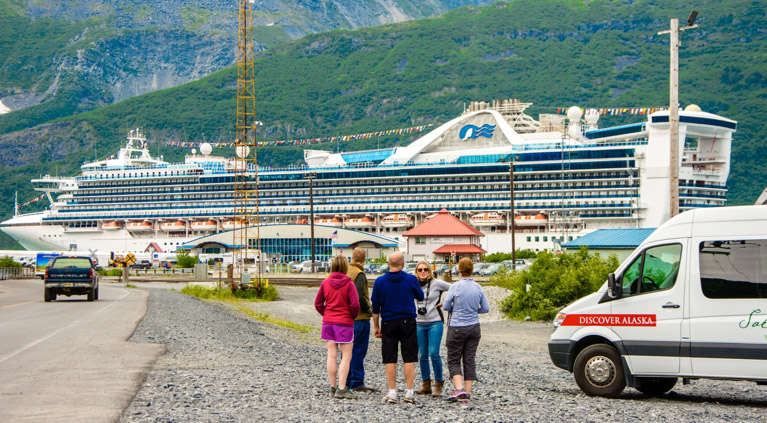 Cruise ship in Whittier