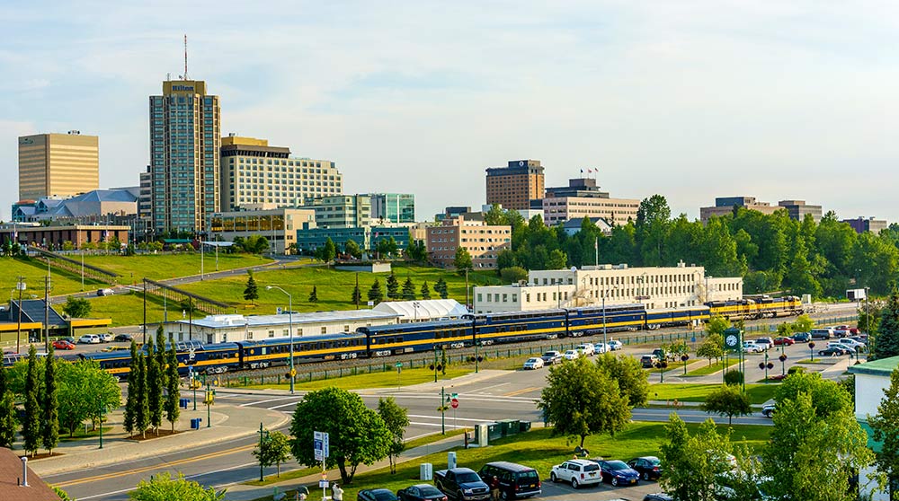 Alaska Railroad in Anchorage