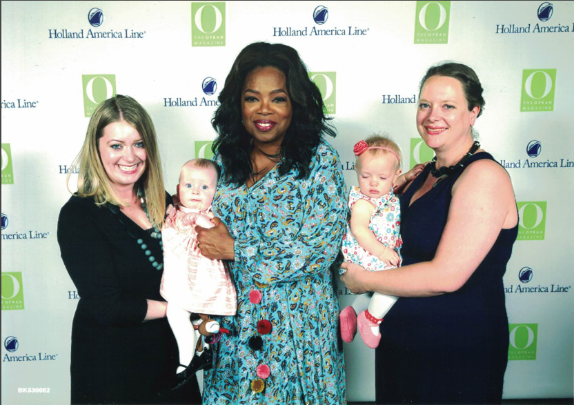 Allison Hovanec, Oprah Winfrey, and Elise