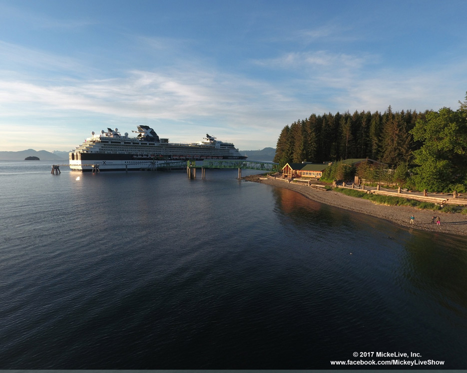 Celebrity cruise ship near Hoonah AK