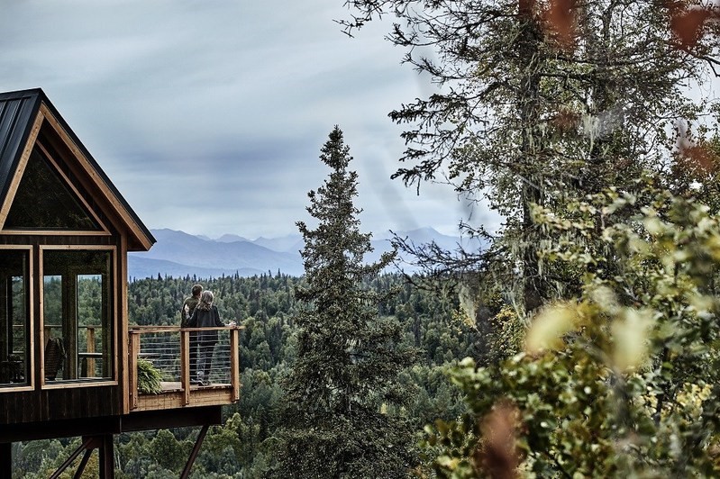 Treehouse built during Animal Planet's Treehouse Masters
