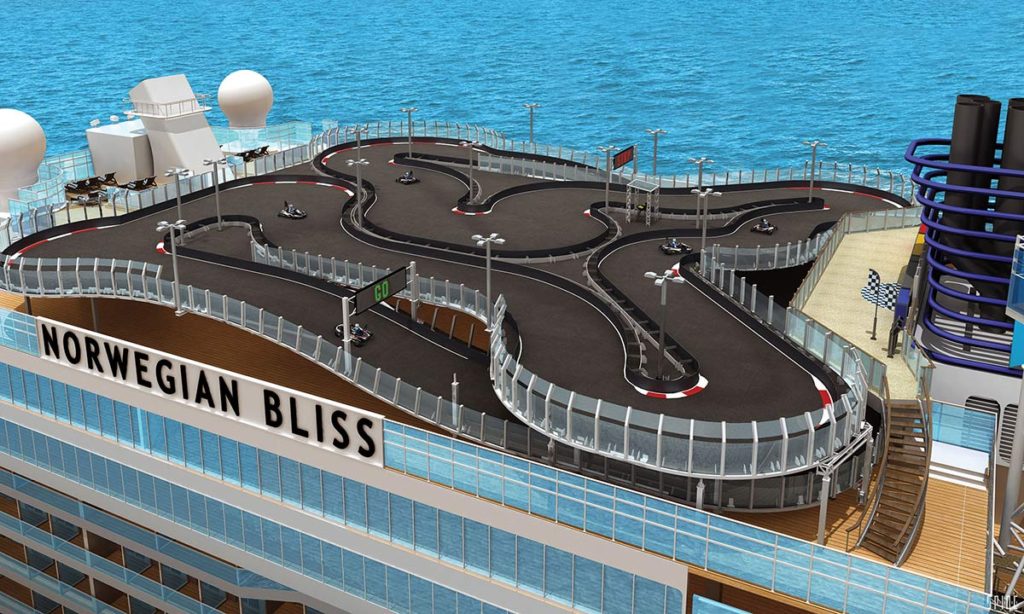 Norwegian Cruise Lines Bliss GoKart Race Track