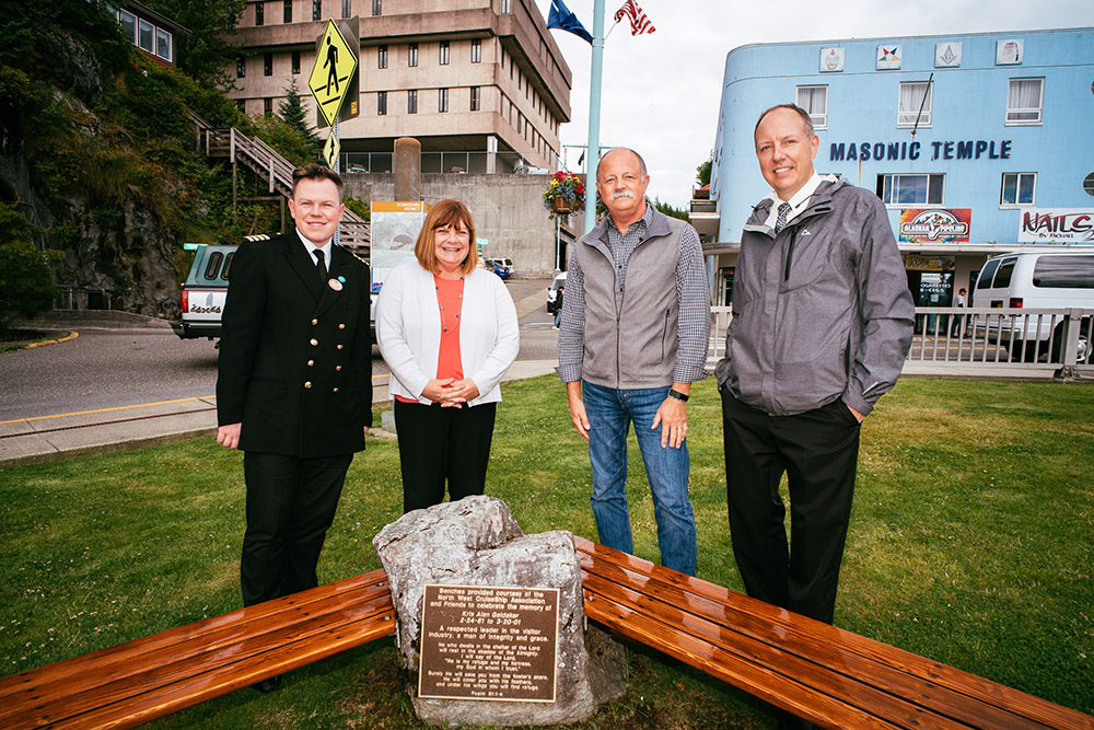 Geldaker memorial bench