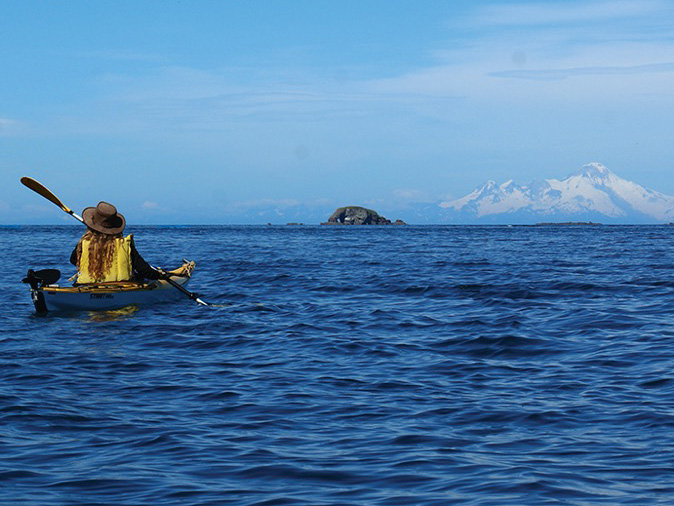 kayaker in Homer Alaska
