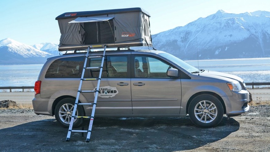 tent-top on van