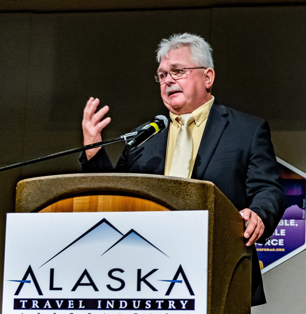 John Litten, who owned Sitka Tours for more than 37 years, received a Lifetime Achievement Award. ATIA/Frank Flavin